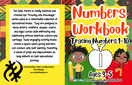 Numbers Workbook: Tracing Numbers 1-10